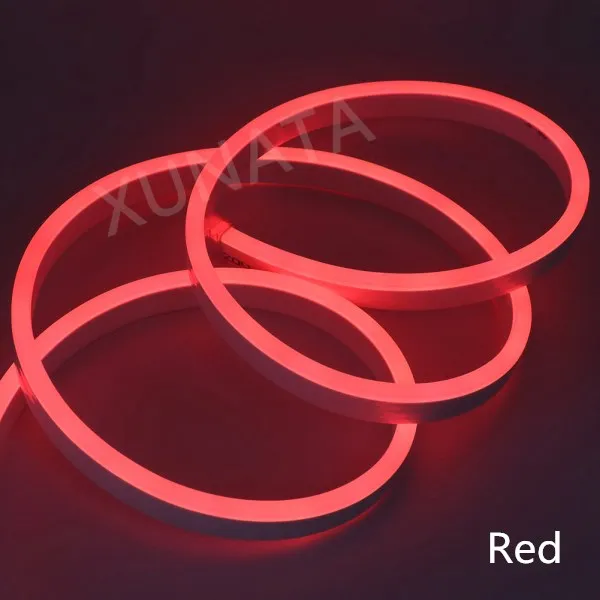 Красный AC 220 В светодиодный гибкий неоновый светильник RGB/теплый/белый/синий/красный/зеленый неоновый знак светодиодный светильник 2835 120 светодиодный s/m IP68 Водонепроницаемая струнная лампа - Испускаемый цвет: Красный