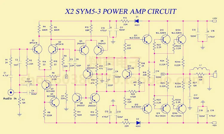 Плата усилителя мощности класс AB 150 Вт PCB на основе Symasym5 3|pcb board|pcb amplifier boardpcb power |