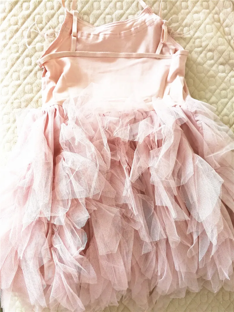 Vestido/платья принцессы для девочек коллекция года, летнее плиссированное платье-пачка с бисером для тяжелой работы одежда для маленьких девочек одежда для малышей возрастом от 1 года до 7 лет, GDR612