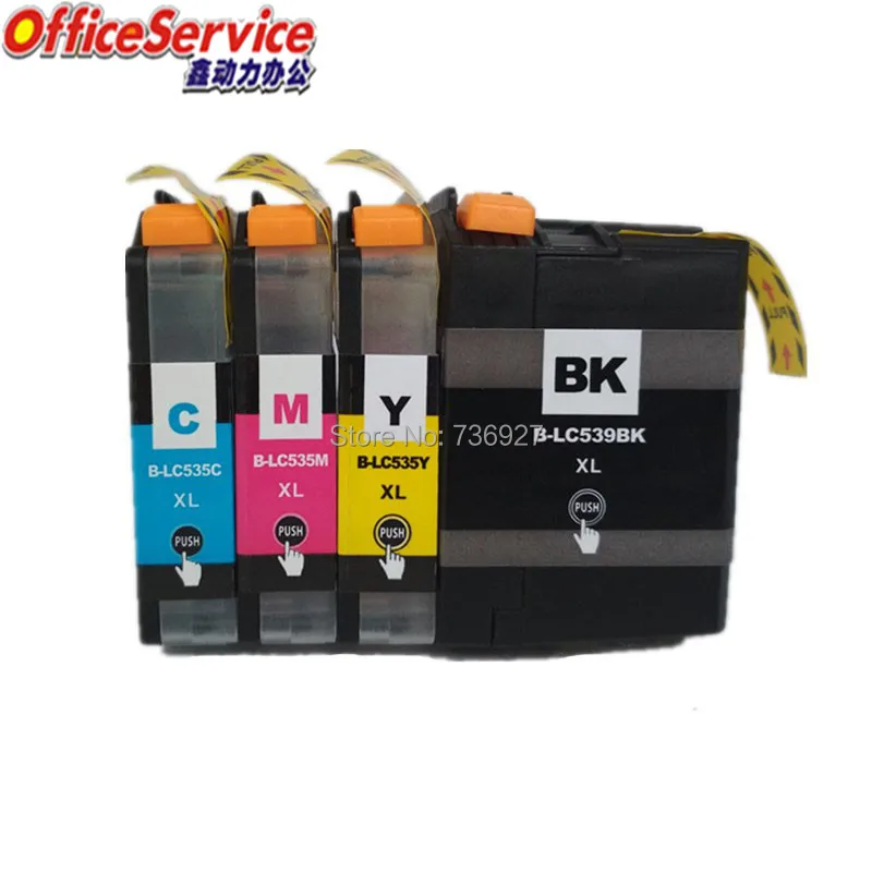 Совместимый чернильный картридж LC539 LC535 полные Чернила для Brother DCP J100 J105 InkBenefit
