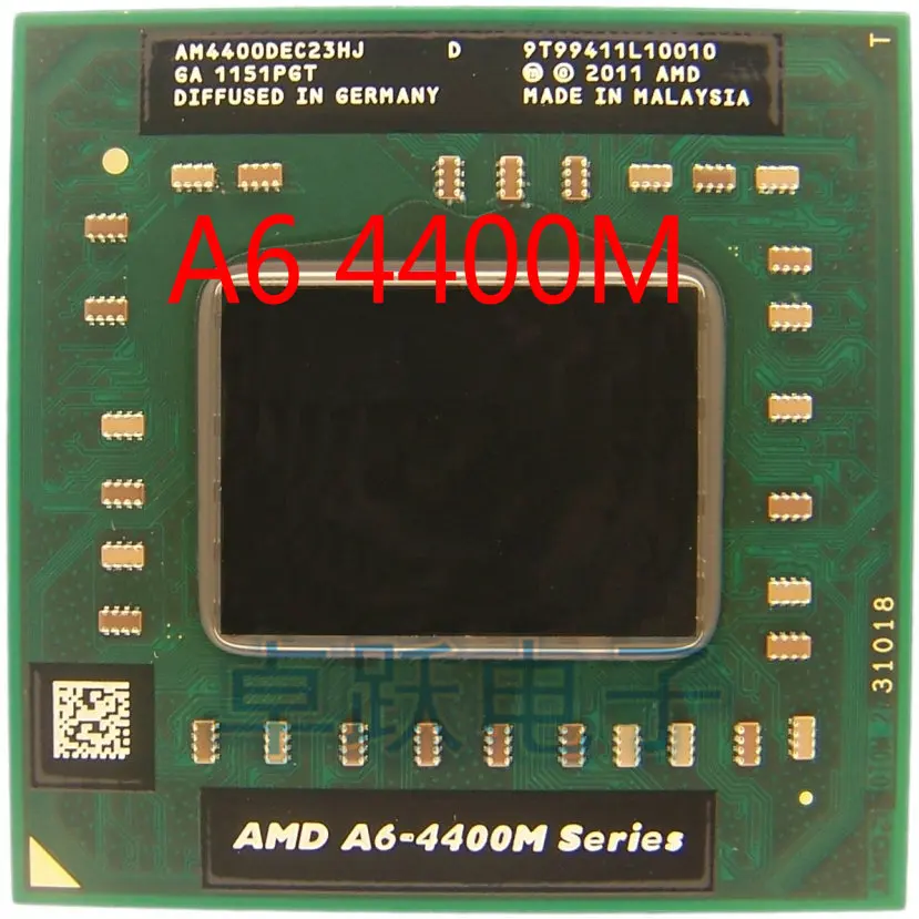 Оригинальный AMD Dual Core A6-4400M 2 7 ГГц A6 4400 м AM4400DEC23HJ A6-Series ноутбук Процессор процессор