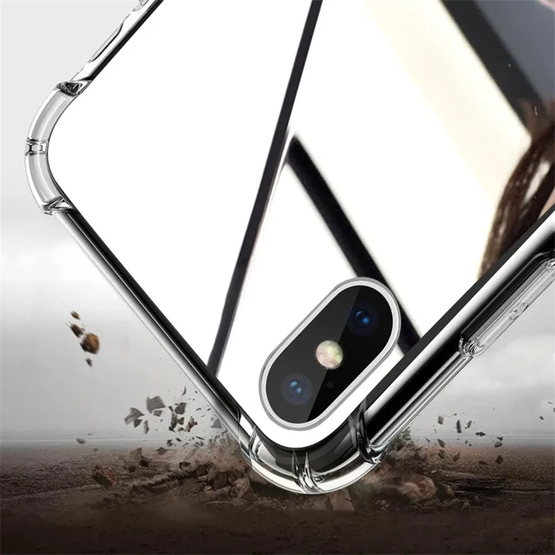 Роскошный мягкий зеркальный чехол для iphone X XS MAX XR 8 Plus 7 защитный с кольцом