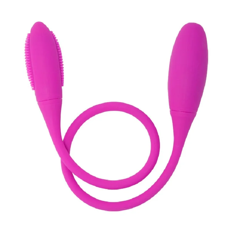 Силиконовый вибратор Pretty Love 7 скоростей двойная вибрация зарядка от USB для точки G