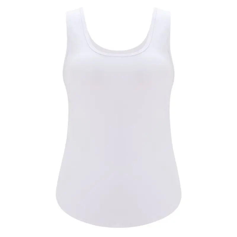 Белый Sleeveless Shirts Womens Loose Gym Clothing Side u-shaped mesh Fitness Workout T shirt Quick Dry Summer Sports Tank Tops - Цвет: Белый