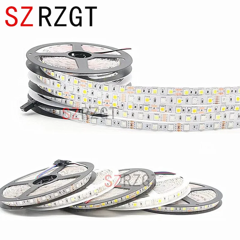 SZRZGT 5050 RGB Светодиодная лента Водонепроницаемая 5 м 300 светодиодов 12 В постоянного