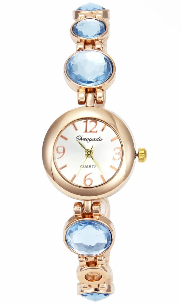 Large Crystal Bracelet Necklace Watch Women Ladies Gift Fashion Female Stainless Steel Chain Woman Wrist Watches New | Наручные часы