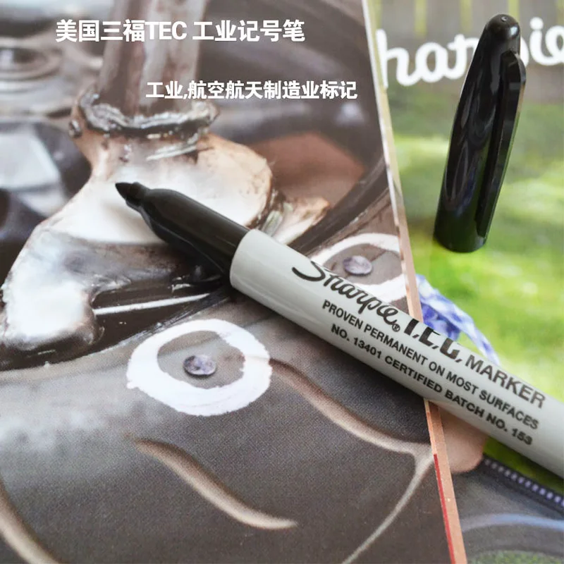 Sharpie TEC Перманентный маркер 13401 тонкий точечный микроэлемент Сертифицированный