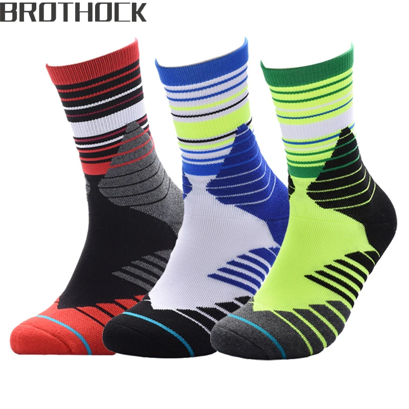 Brothock профессиональный спорт на открытом воздухе полотенце баскетбольные Носки