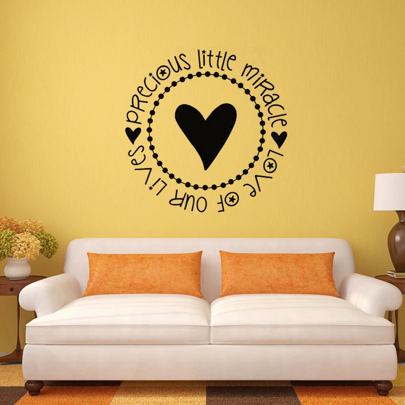 Виниловые наклейки на стену Чудо любви стикеры сделай сам для гостиной спальни