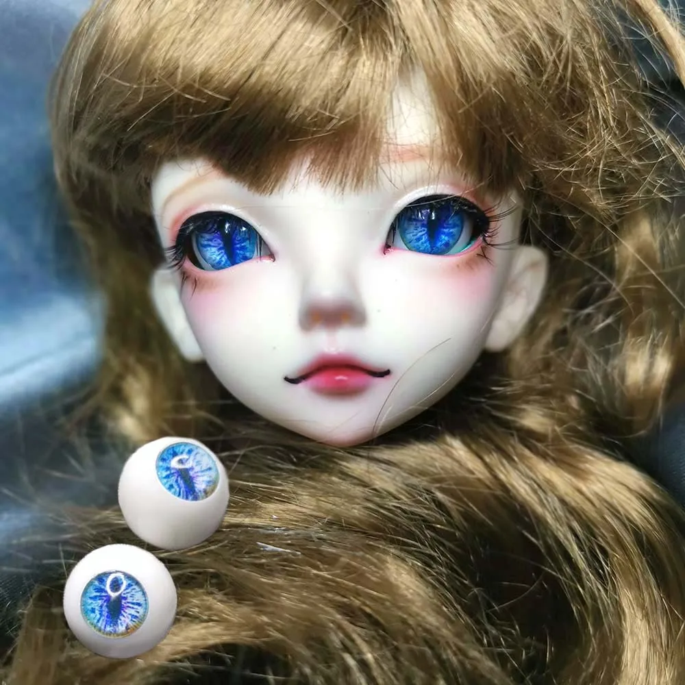 Аксессуары для bjd eyes 1/4 1/6 1/3 1/8 фиолетовые синие кошачьи глаза сделай сам акриловые