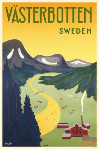 Skl зимний спортивный Пейзаж Швеция путешествие чудо Скандинавская Скандинавия