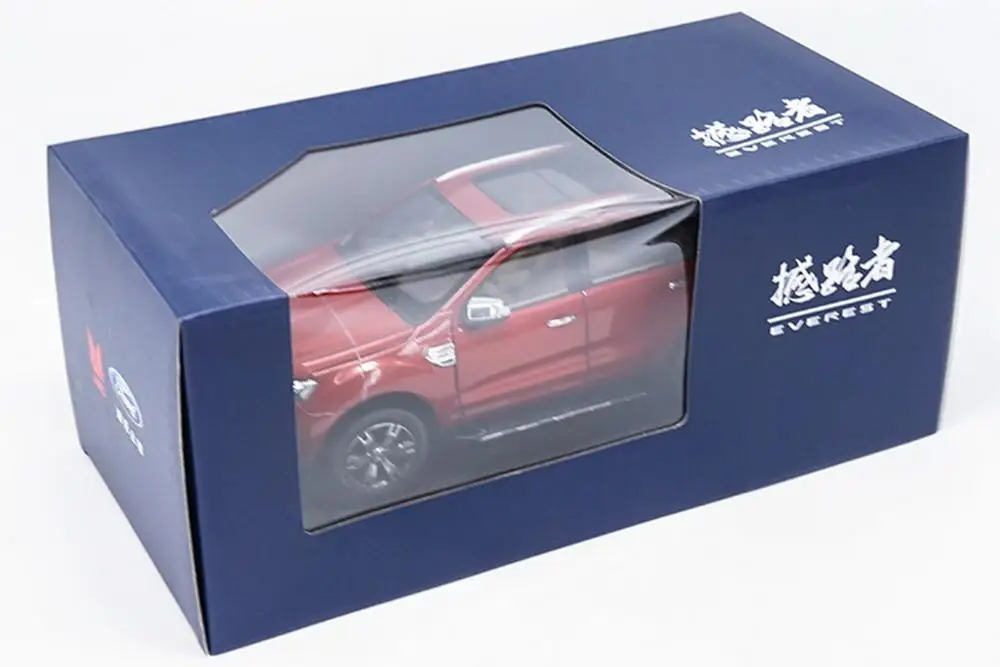 1/18 масштаб Ford Everest Титан SUV U375 красный литой автомобиль Модель Коллекция игрушек