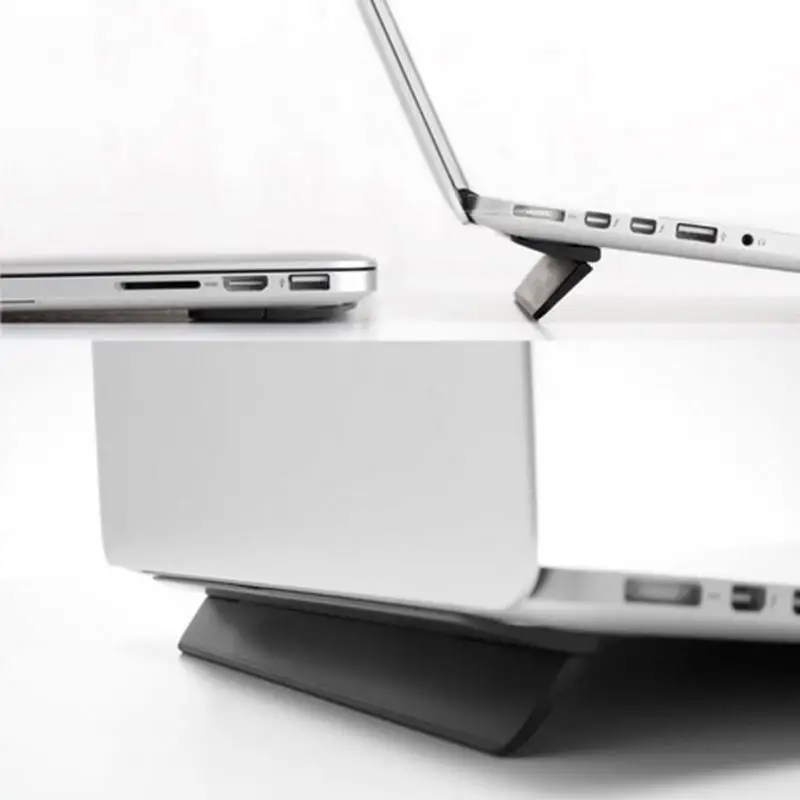 Эргономичная подставка для ноутбука Macbook air 13,3 Pro, портативная Регулируемая офисная подставка для ноутбука, черного цвета