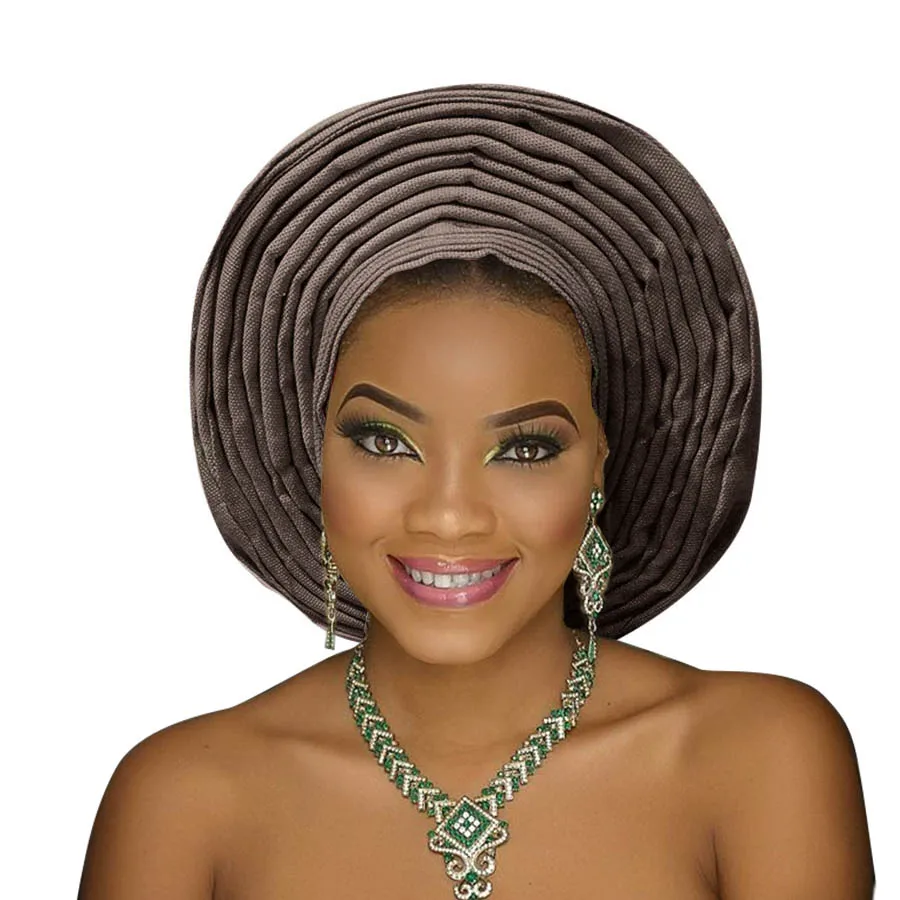 Aso oke gele традиционная африканская головная повязка aso ebi для вечеринки Черная