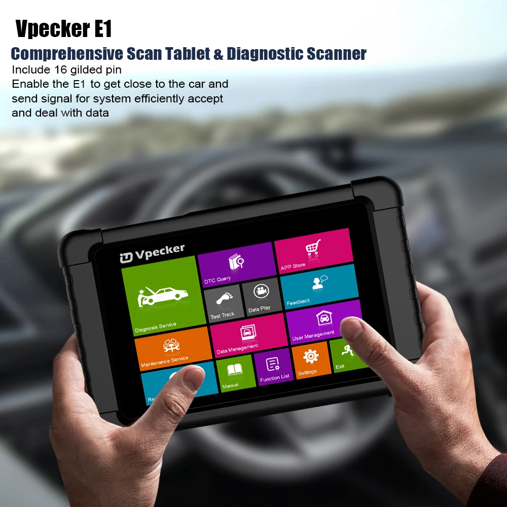 Vpecker E1 OBD2 Автомобильный сканер Windows Tablet ODB2 автомобильный диагностический
