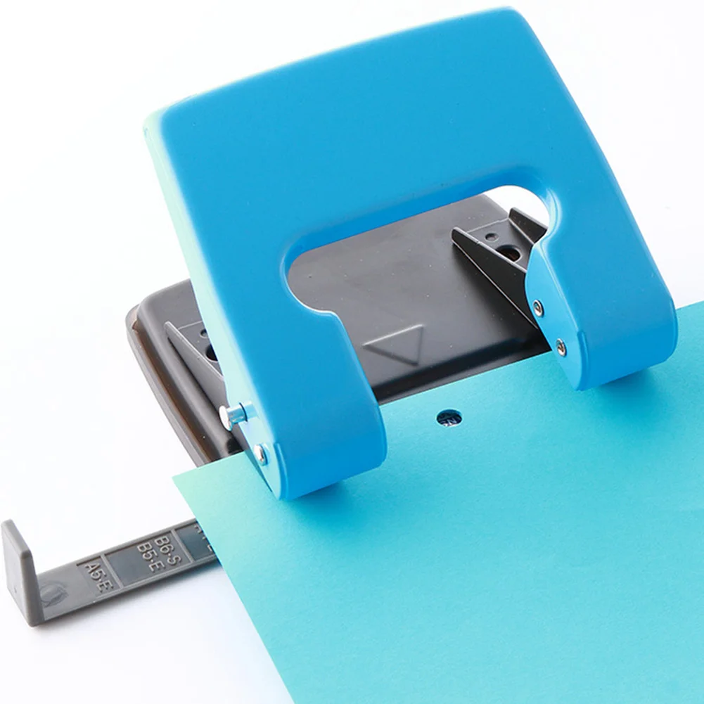 16 Sheets File Binding Manual Round Hole Puncher Calendar Scrapbooking Flip-open Tray Portable Office Home DIY Loose-leaf Paper |
