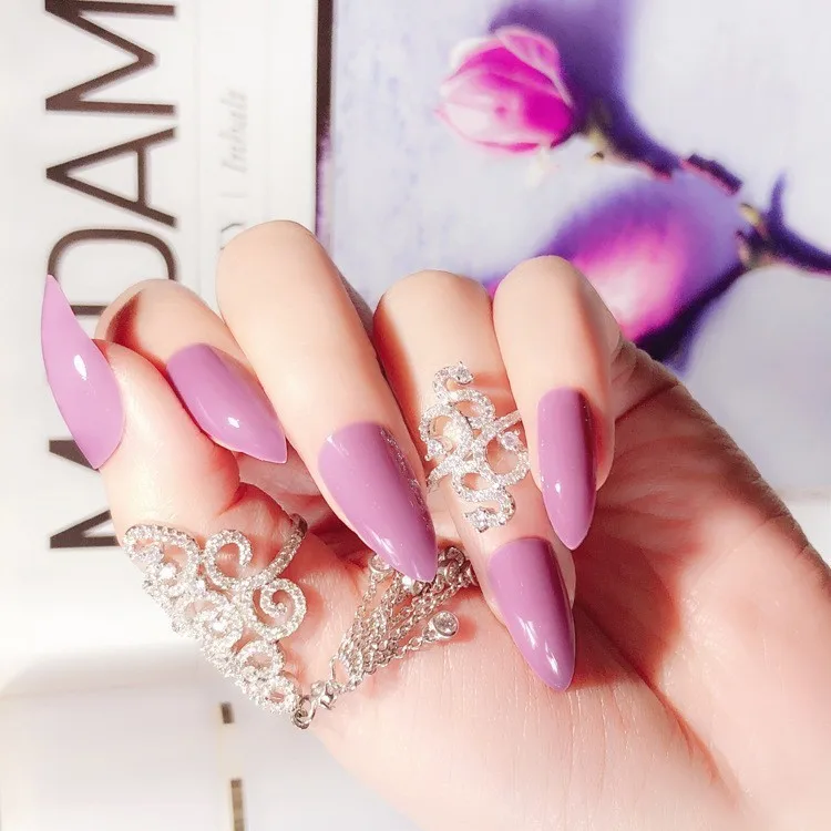 100 шт./кор. натуральные белые прозрачные накладные ногти половинные овальные