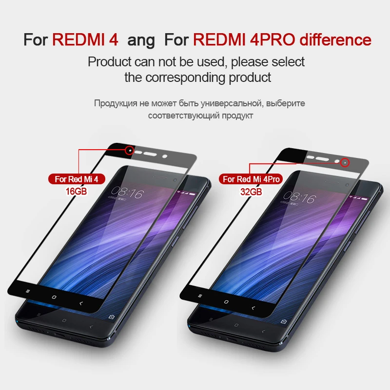 GonoRack 6D 9H защитное стекло xiaomi redmi 4x 4A полное покрытие Экран протектор для Xiaomi Redmi 4X 4