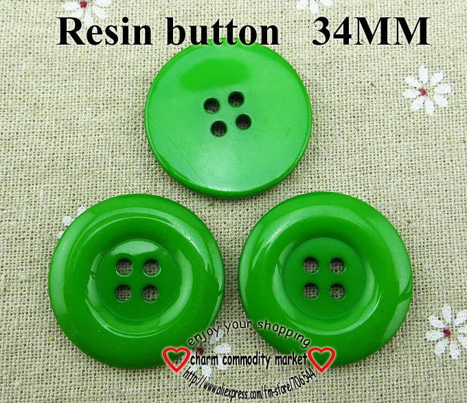 15 шт. пуговицы из смолы с 4 отверстиями 34 мм | Дом и сад