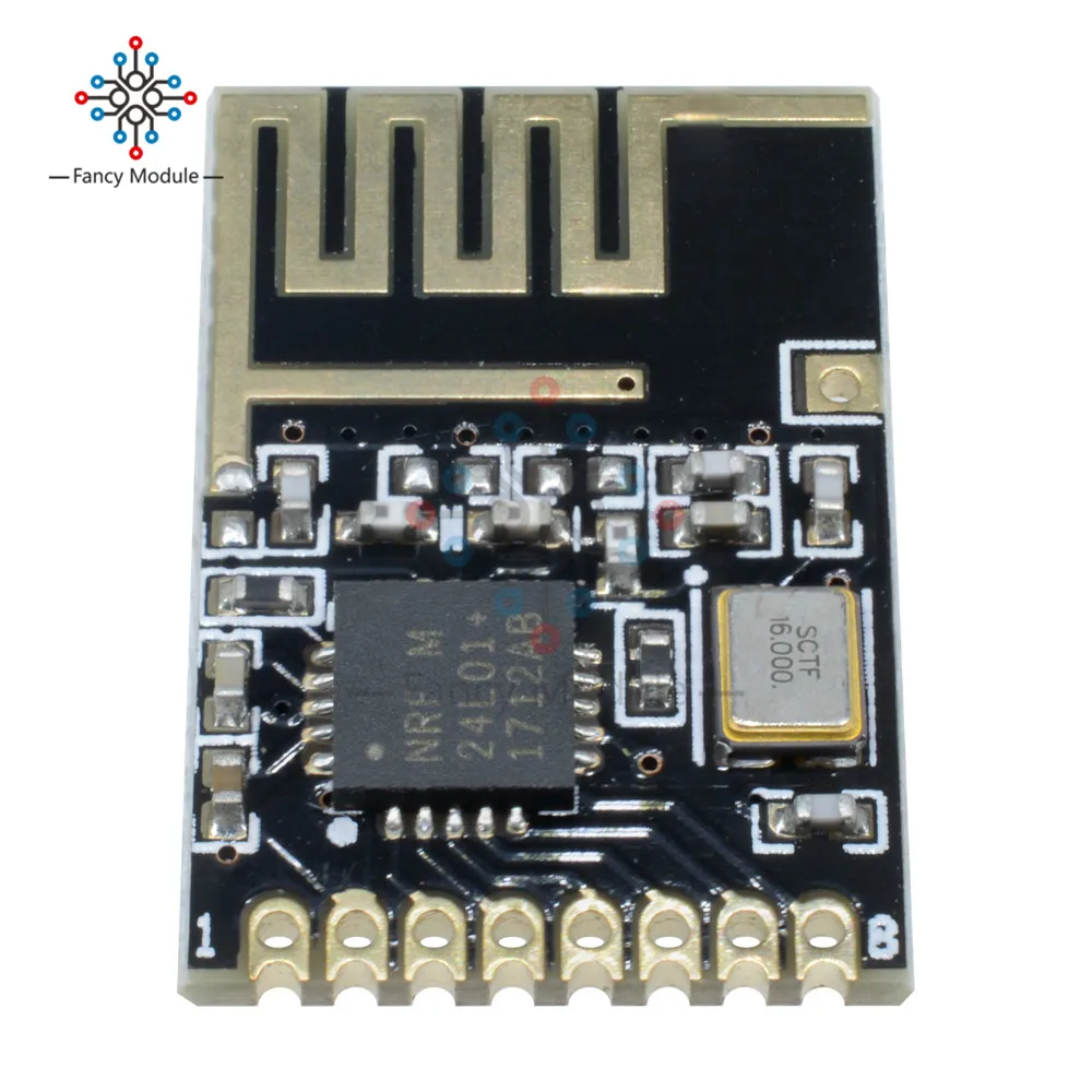 Мини NRF24L01 + SMD 1 27 мм беспроводной приемопередатчик модуль маленького размера |