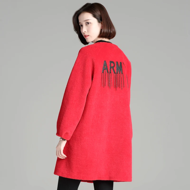 Шуба женская теплая с длинным рукавом | Женская одежда