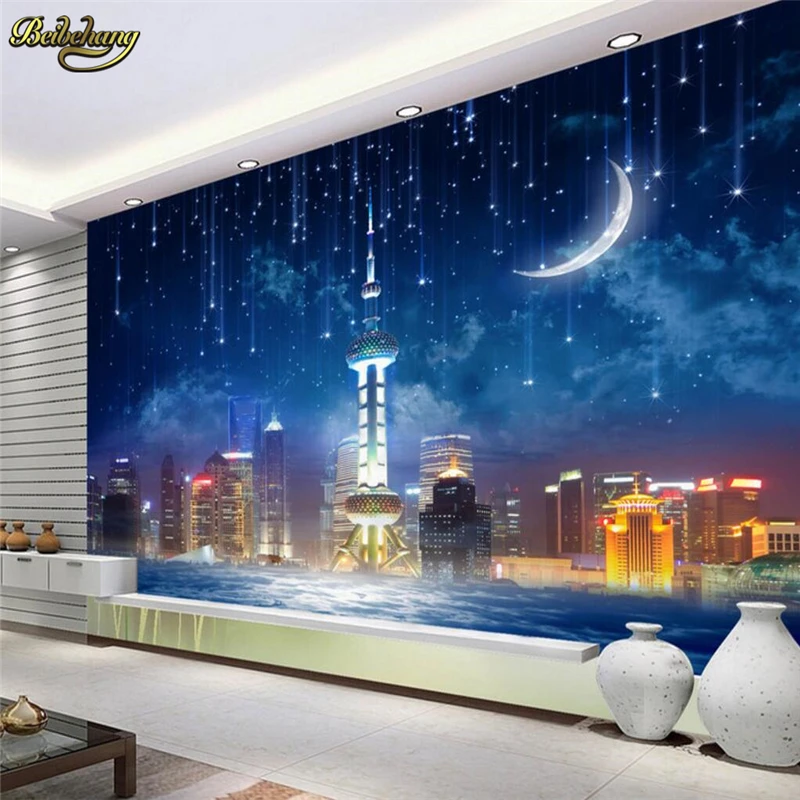 Новые стереоскопические 3d обои для гостиной диван пространство развития