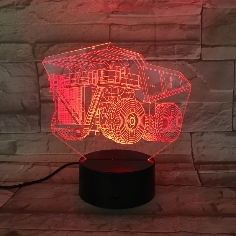 Фото Новинка ночсветильник в бронированном автомобиле VCity 3D лампа светодиодная Новинка ночсветильник в бронированном автомобиле VCity 3D лампа светодиодная