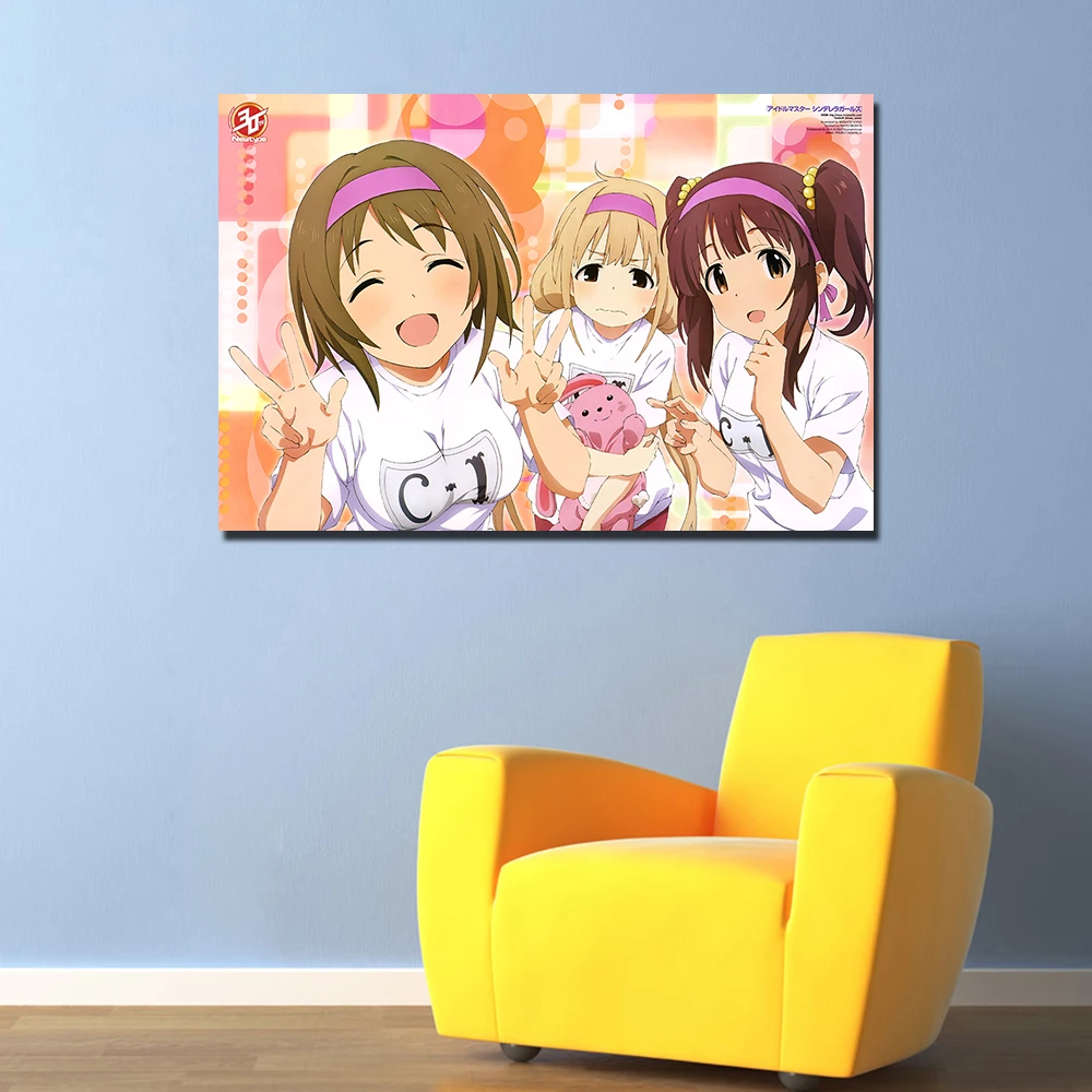 Idolmaster Золушка девушки аниме плакат холст ткань печать живопись для домашнего