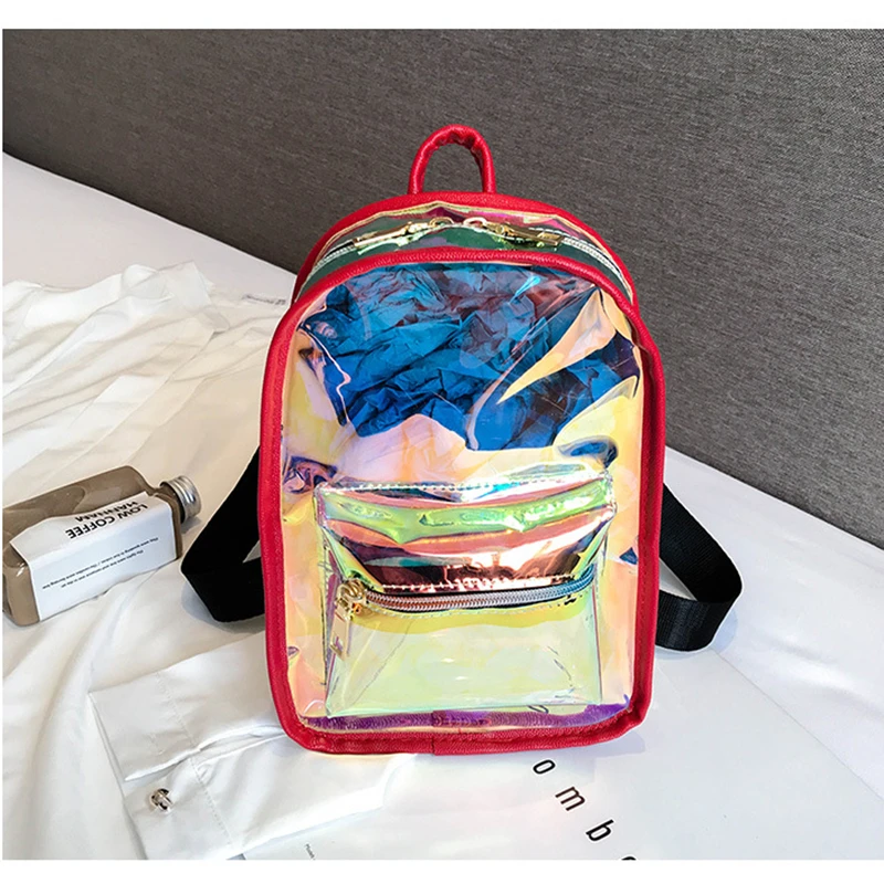 IMIDO2019 Летний стиль лазерной Женская Корейская версия Модные прозрачные