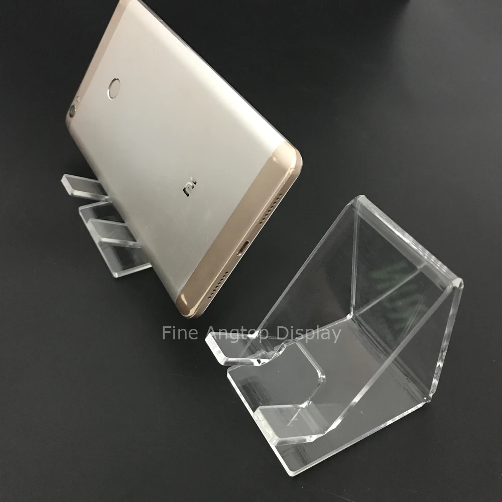 Transparent Acrylic Jewelry Display Stand For Cellphone Holder 5pcs/lot