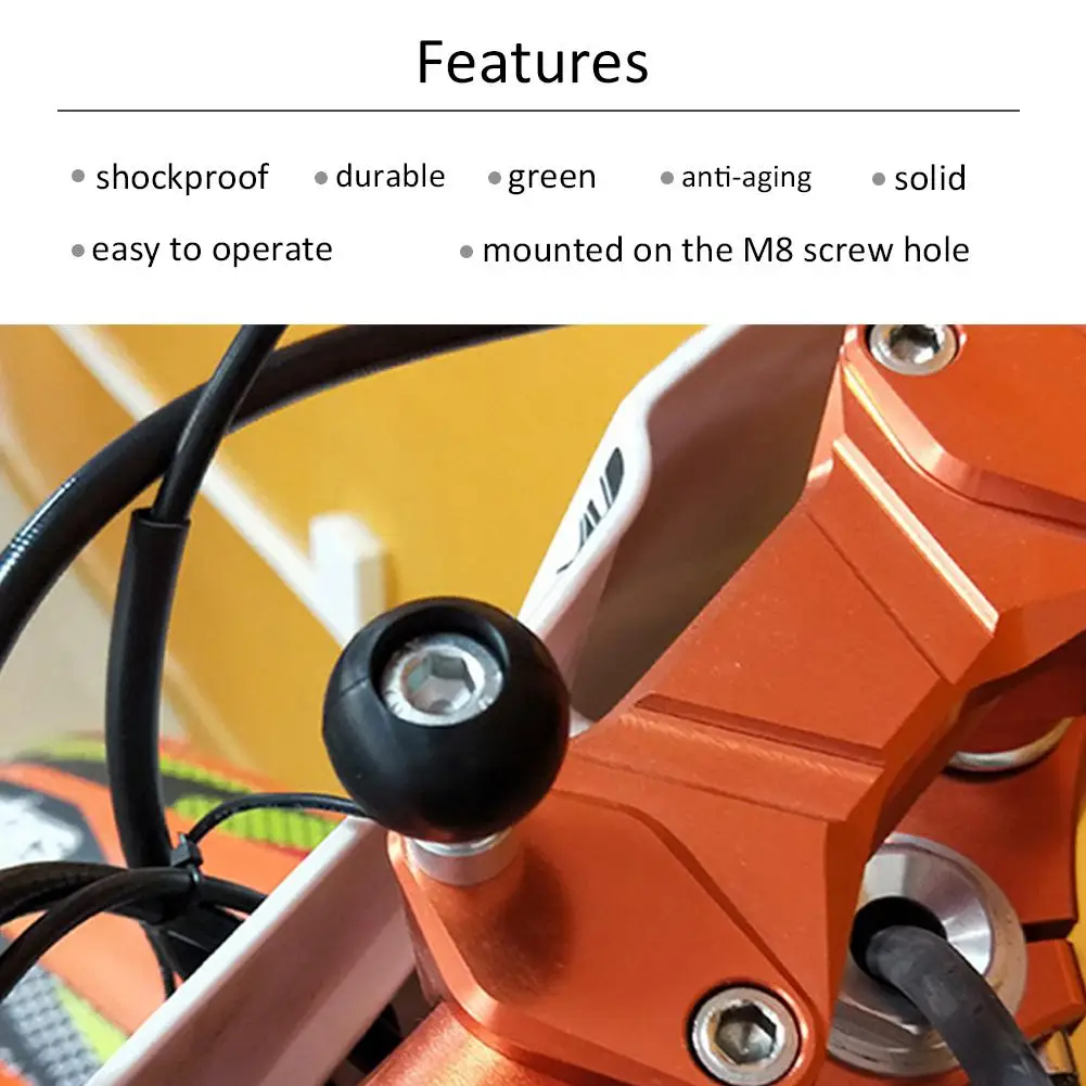 

Universal Motorcycle Mobile Phone Bracket Support Holder Fixed Ball Head M8 Screw Fixed Ball Modification Refit Kit
