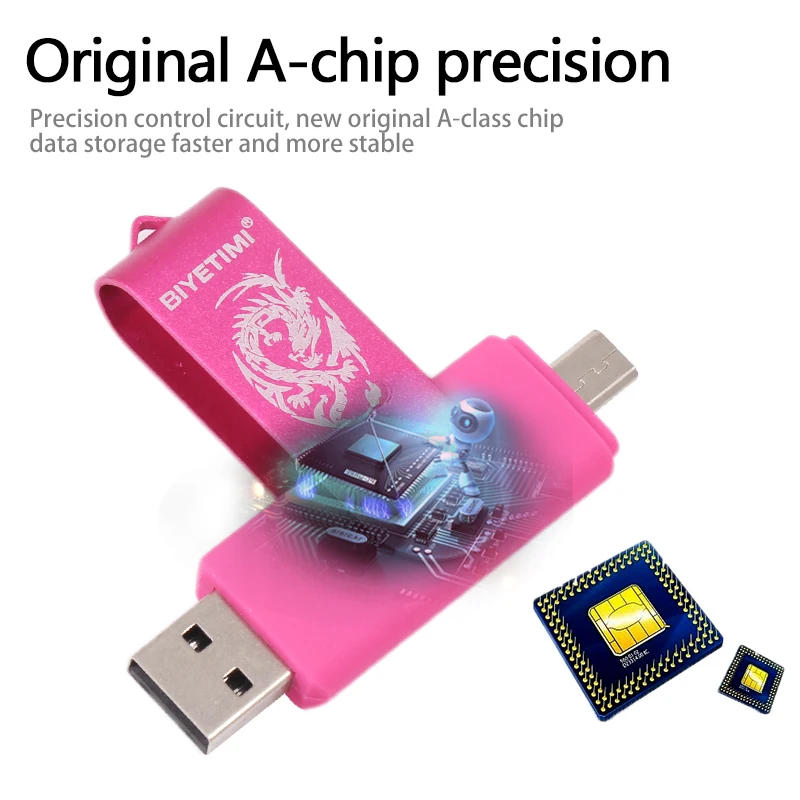 USB-флеш-накопитель Biyetimi высокоскоростной накопитель Dargon 16 ГБ OTG 2 0 64 32 для