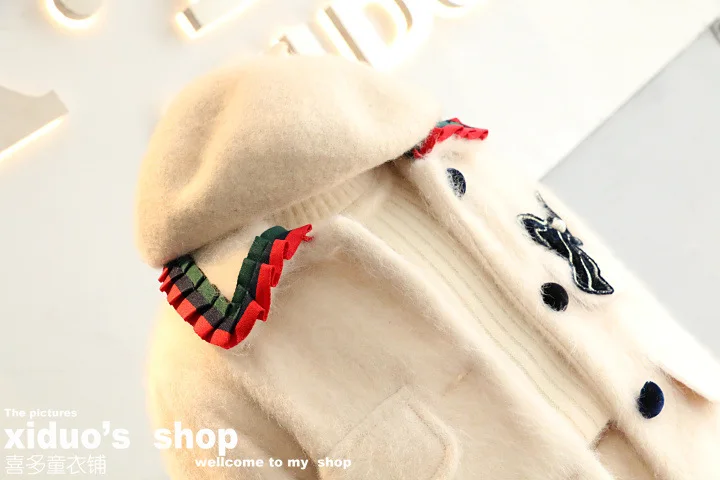 2018 winter new children's clothing for girls ladies blank wind ribbon bow short coat design skirt suit | Детская одежда и