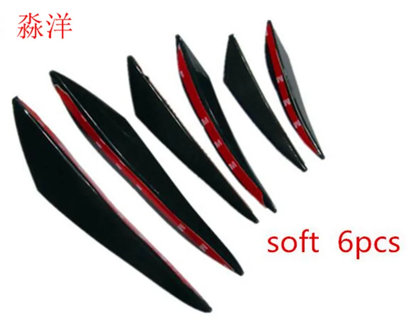 Комплект переднего бампера для автомобиля 6 шт. разветвитель губ спойлер