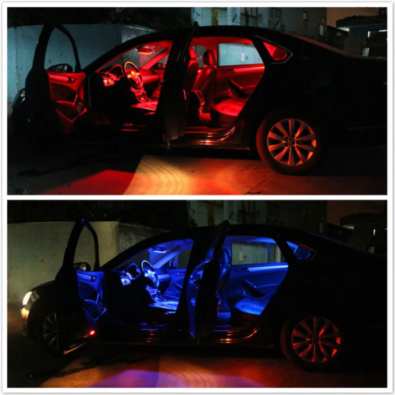 2x LED RGB интерьер автомобиля атмосфера купол свет лампа для чтения BMW E46 E39 E90 E60 E36 F30