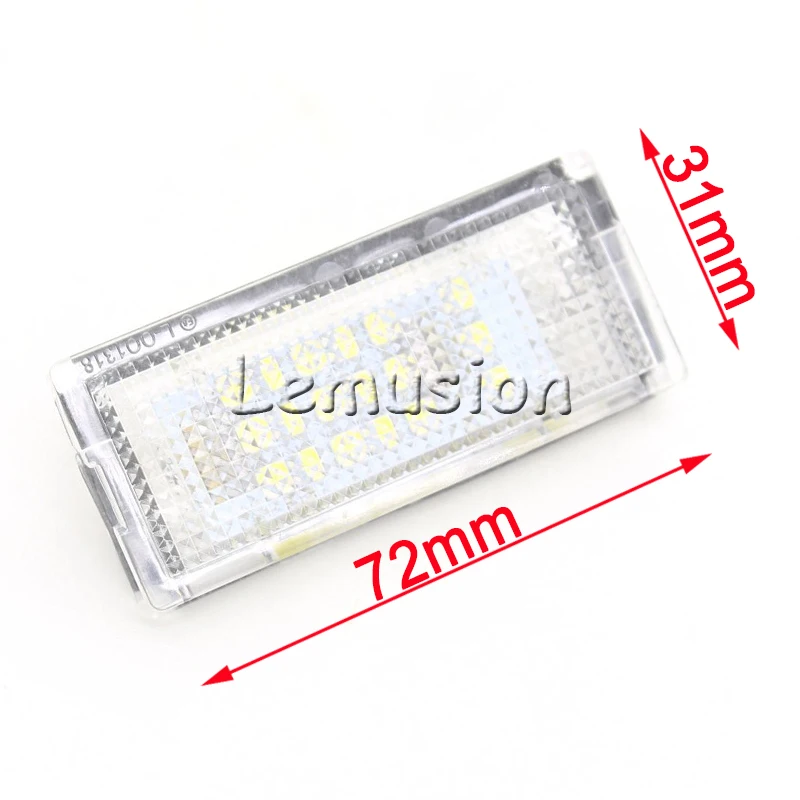 1 пара светодиодных автомобильных номерных знаков 12V белого цвета SMD canbus лампа стиля для BMW E46 4D 323i 325i 328i аксессуары.