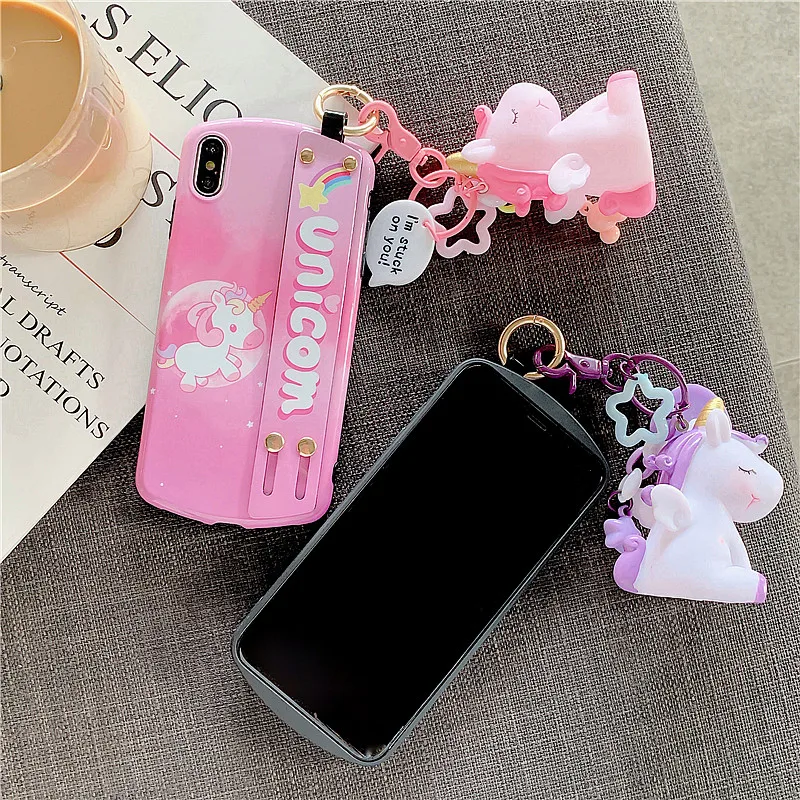 GlamPhoneCase чехол для телефона с единорогом iPhone X XS Max XR мягкий силиконовый 7 8 6 6s Plus |
