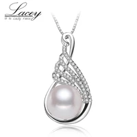 beautiful freshwater pearl pendant for women925 silver real natural pearl pendant jewelry girlfriend party gift
