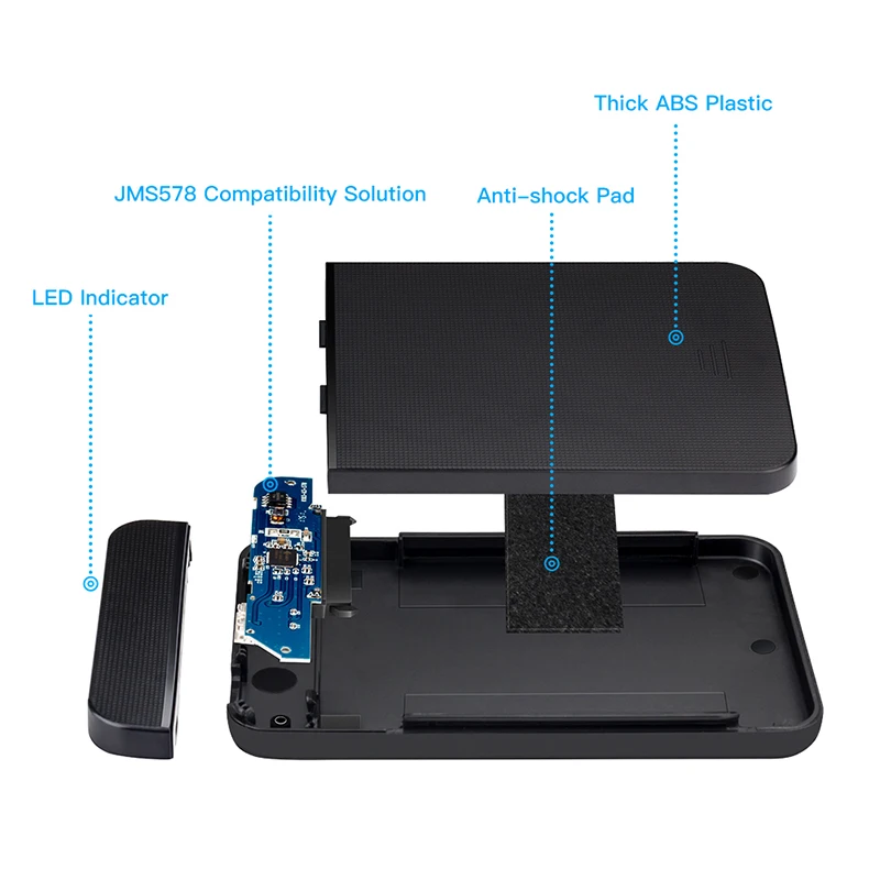 OEM KESU корпус жесткого диска 2 5 дюйма SATA USB 3 0 пластиковый SSD/HDD ТБ жесткий диск