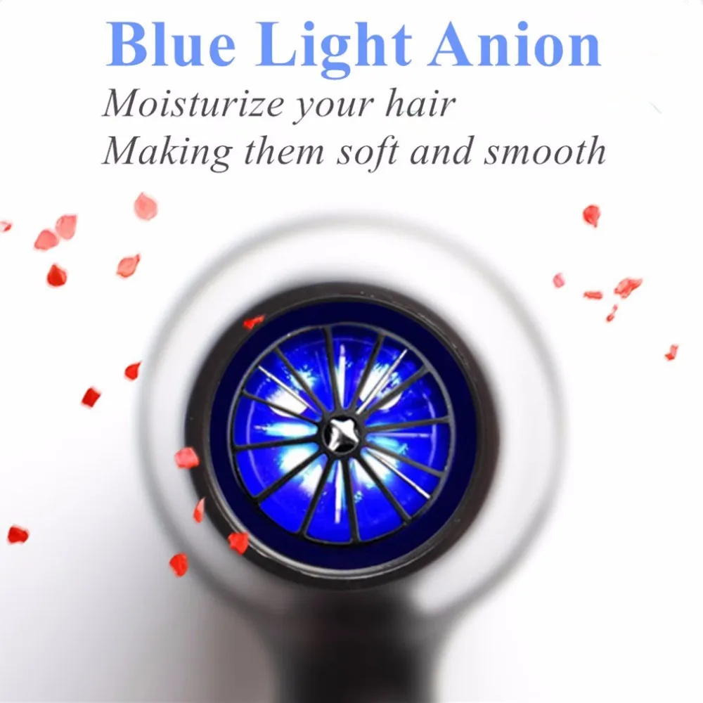 Yaqiang Pro 3000W 110/220V Фен синий светильник анион Керамика ионной быстрой укладки волос фен для волос моторный накопитель переменного тока для салонного и домашнего Применение Фен