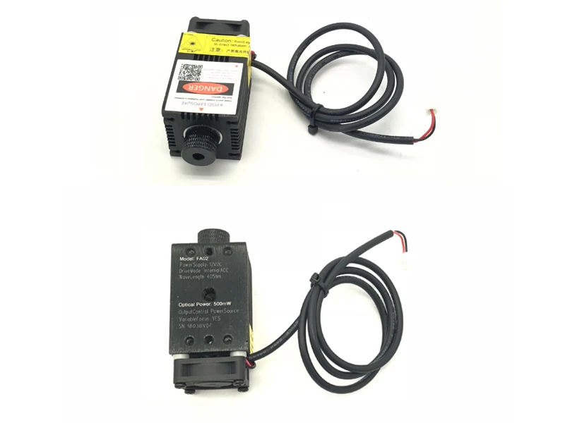 

Real power 500/1000/1600/2500mw 405/445NM focusing blue purple laser module laser engraving diode hx2.54 2p port