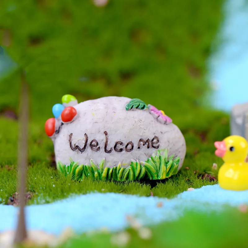 Различные Rockery поддельные каменные модели мультфильм аниме фигура микро Пейзаж
