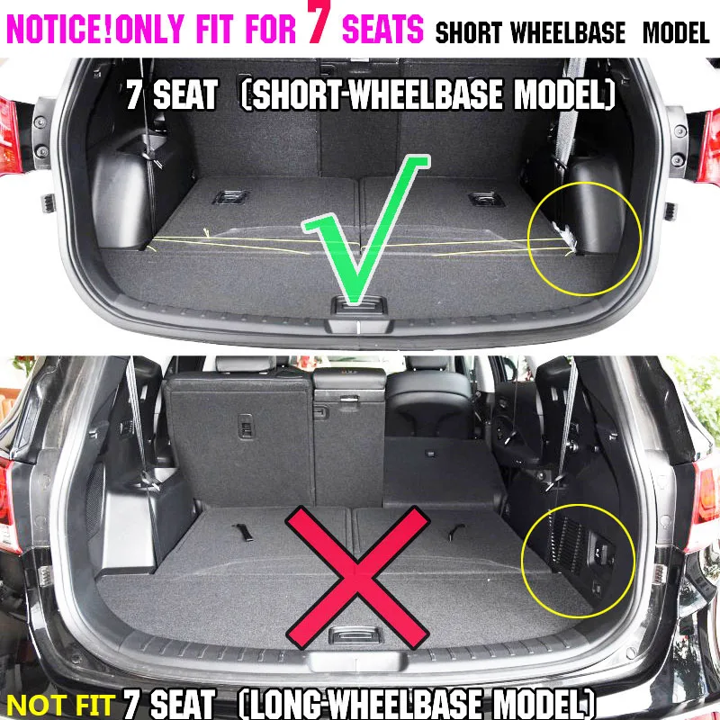 7 местный коврик для багажника Hyundai Santa Fe 2013 2018 2014 2015|cargo mat|mat bootsboot mat |