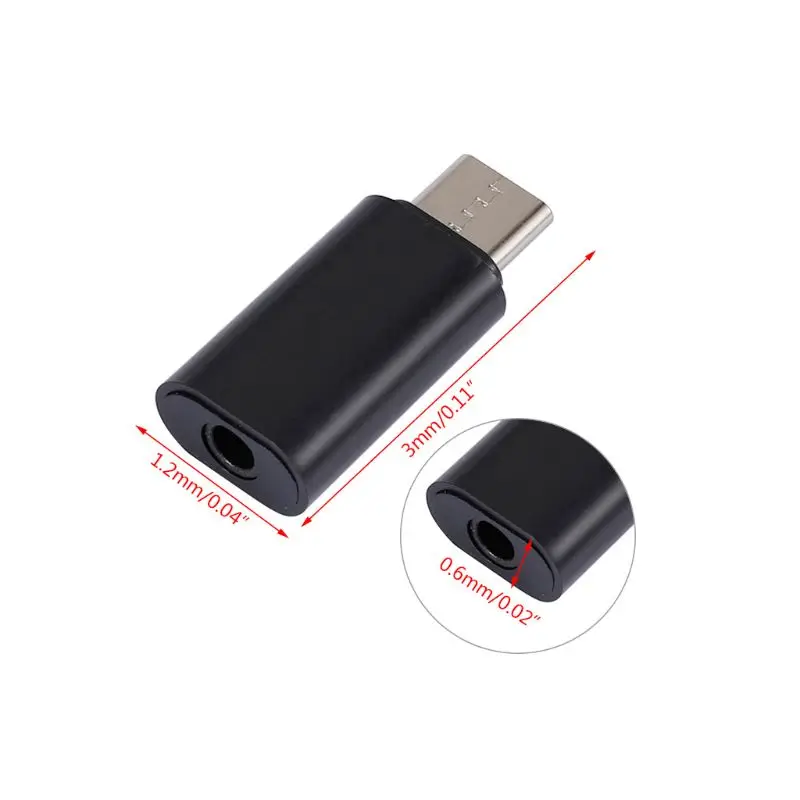 Мини Портативный USB C Type штекер до 3 5 мм гнездо для наушников аудио адаптер стерео
