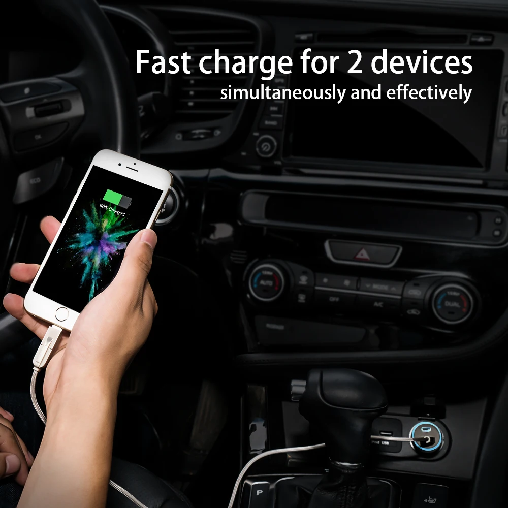 NTONPOWER Mini 2 USB Автомобильное зарядное устройство для Xiaomi mi 9 Huawei P30 Pro автомобильное