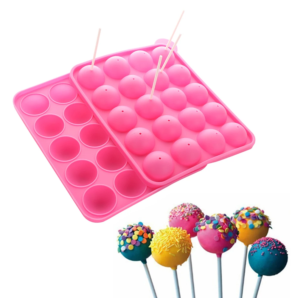 Силиконовая форма леденец Конфеты помадка Cakepop плесень 20 шоколадный мячик