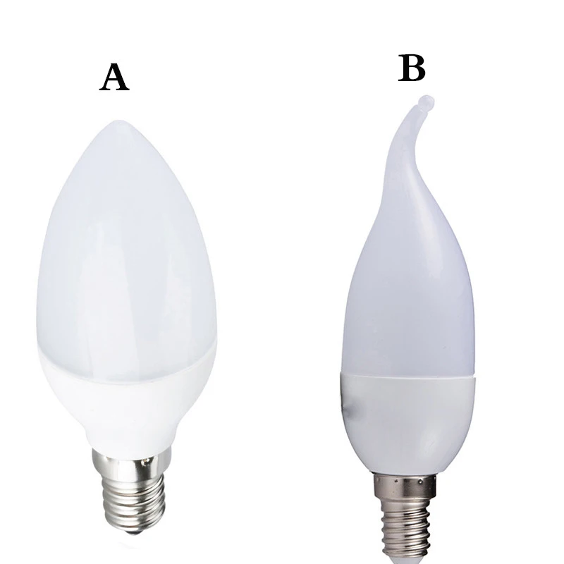 Светодиодная лампа в виде свечи E14 SMD2835 220 В 10 шт. энергосберегающая декоративная