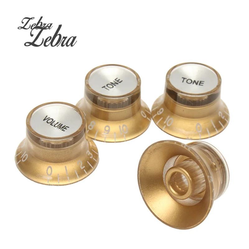 4 шт. включая 2 громкости и тонную золотую гитарную ручку для электрогитары в