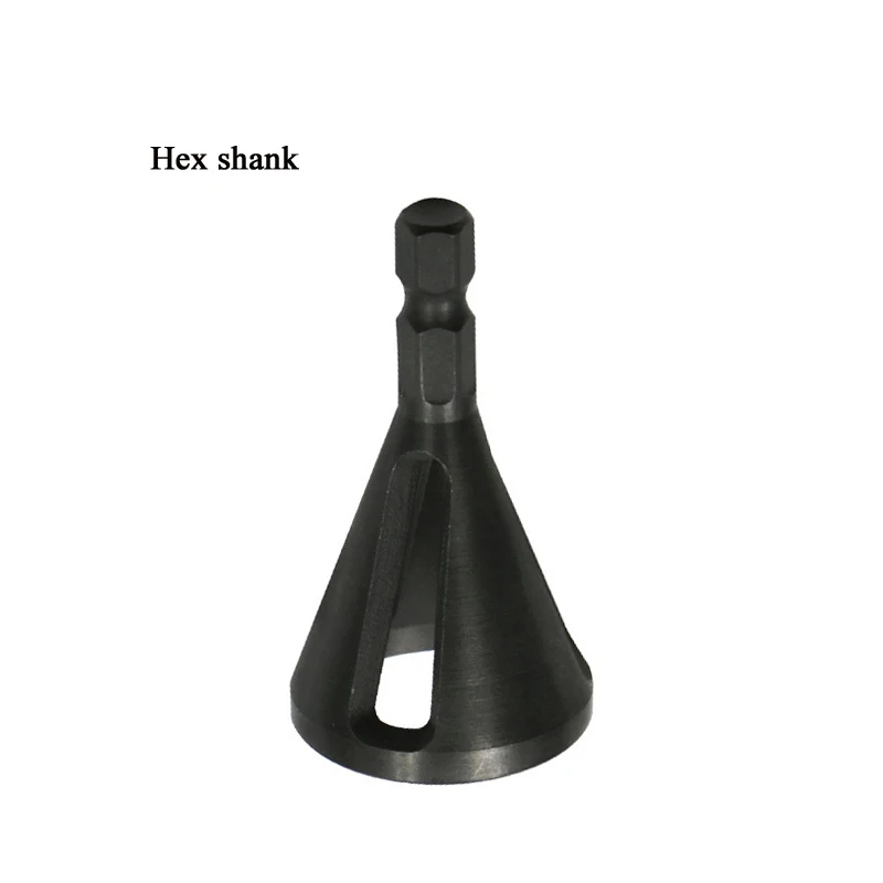 4-Hex shank Инструмент для снятия заусенцев с внешней фаской из нержавеющей стали Высокопрочное твердое сверло для удаления заусенцев для всех видов сверл - Цвет: 4-Hex shank