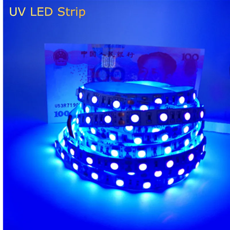 УФ лучи Светодиодные ленты светильник 5050 SMD В комплект поставки одноцветной
